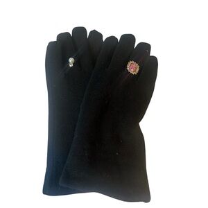 Unbranded boutique ladies faux fur lined gloves soft touch wool blend Large